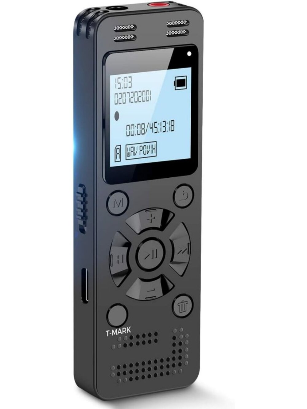 128GB Digital Voice Recorder for Lectures & Meetings - Voice Activated